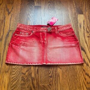 Mini Skirt with rhinestones in size M